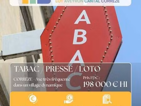 tabac-presse-loto à vendre