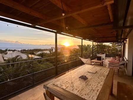 villa de standing vue mer imprenable – la saline / trou d’eau