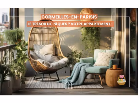 vente appartement neuf 3 pièces 88m2 cormeilles-en-parisis - 458000 € - surface privée