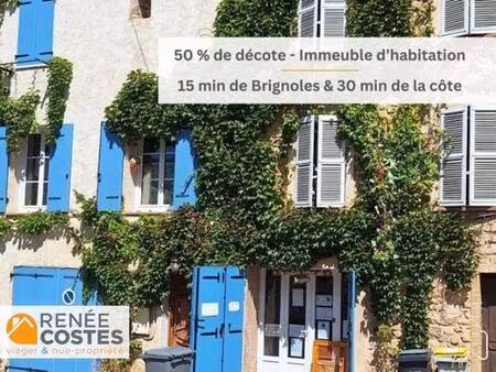 viager occupé - f74 ans - flassans sur issole (83340)