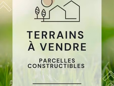 terrain constructible viabilisé à vendre