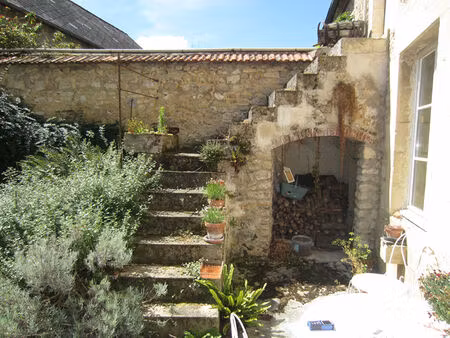 maison en pierres au coeur du vignoble à 6 mn de muizon - dépendances  cave voutée et jard