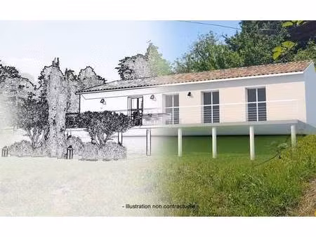 terrain avec maison neuve à vendre