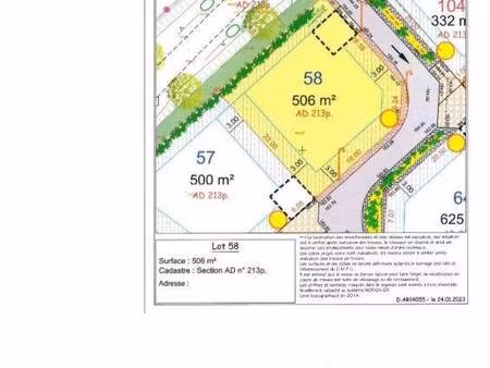terrain à vendre