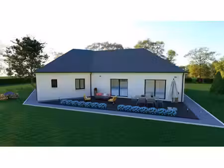 terrain avec maison neuve à vendre