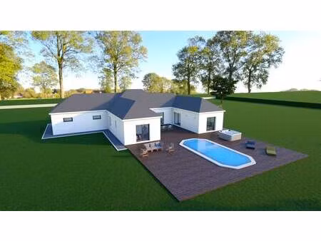 terrain avec maison neuve à vendre