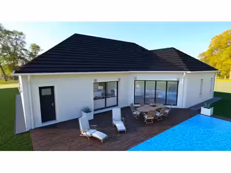 terrain avec maison neuve à vendre