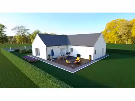 terrain avec maison neuve à vendre