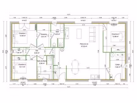 terrain avec maison neuve à vendre
