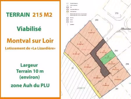 terrain constructible viabilisé à vendre