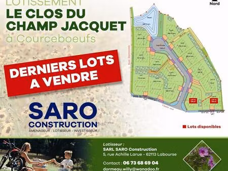 terrain constructible viabilisé à vendre
