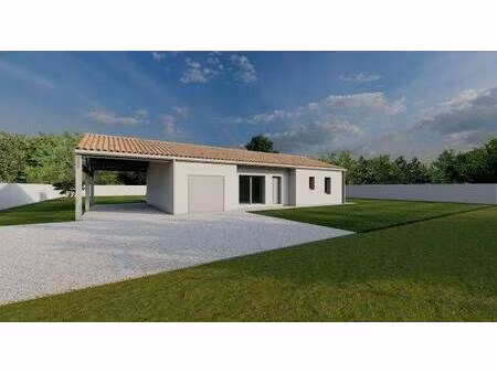 terrain avec maison neuve à vendre