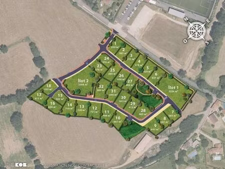 terrain constructible viabilisé à vendre