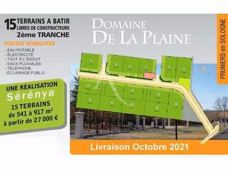terrain à vendre