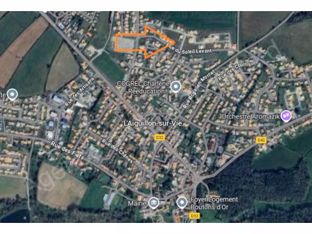 vente terrain à l'aiguillon-sur-vie (85220) : à vendre / 401m² l'aiguillon-sur-vie