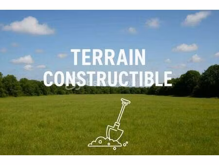 terrain constructible à vendre