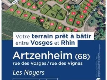 terrain constructible viabilisé à vendre