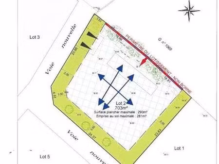 terrain constructible viabilisé à vendre