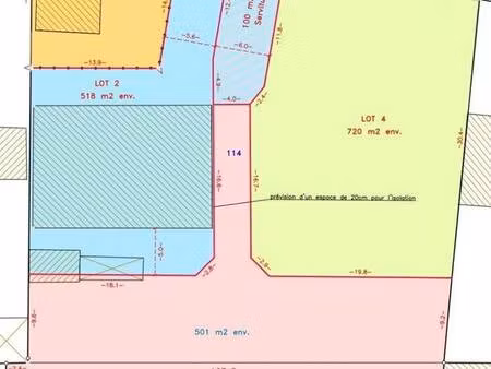 terrain constructible à vendre