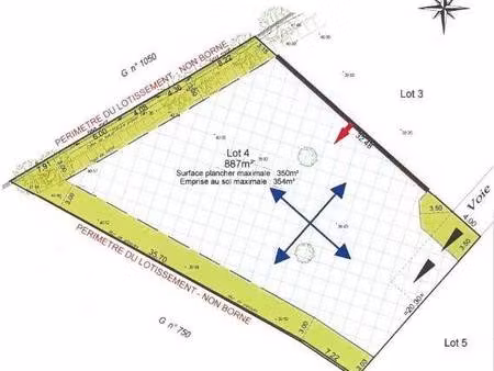 terrain constructible viabilisé à vendre