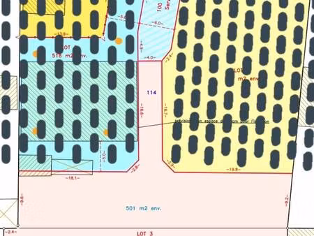 terrain constructible à vendre