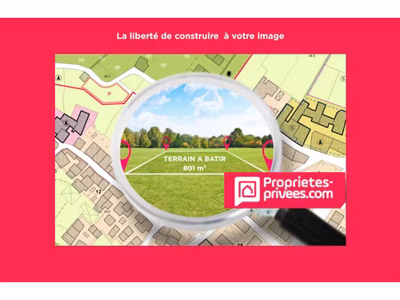 achat terrain 801m² plumelin 56500