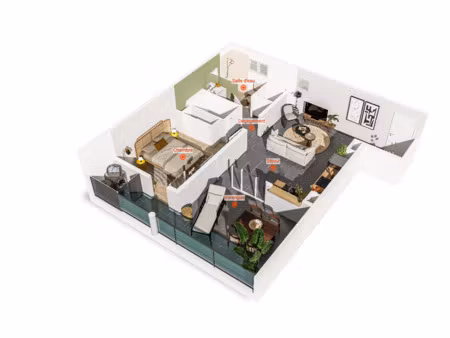 achat appartement 2 pièces 50m² le lamentin 97232