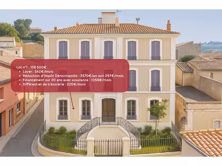 vente appartement 1 pièce 33.04 m² à vauvert (30600)  159 375 €