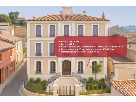 vente appartement 1 pièce 33.95 m² à vauvert (30600)  162 450 €