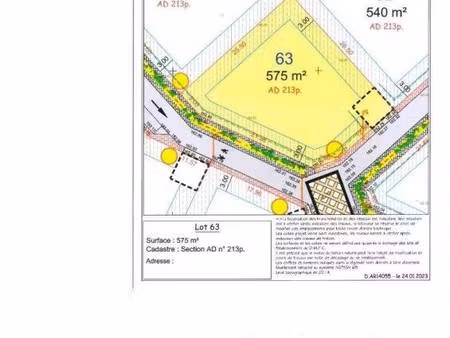terrain à vendre