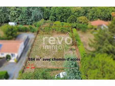 vente terrain 884 m² divatte-sur-loire (44450)