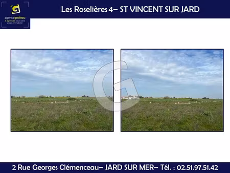 vente terrain 350 m² à saint-vincent-sur-jard (85520)  81 000 €