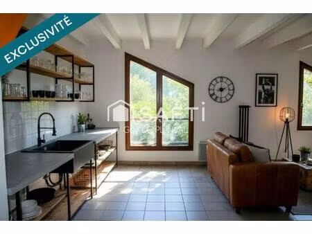 t3 sous combles avec mezzanine – dernier étage  lumineux  centre village proche frontière