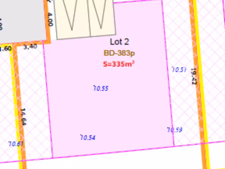 achat terrain 335m² quiberon 56170
