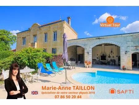 maison de maître du xixe siècle - piscine- dépendances- 2 gites - parc arboré