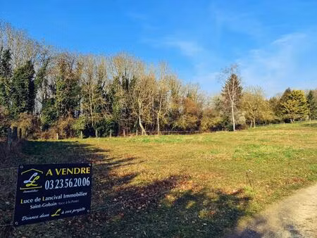 vente terrain 1042 m² saint-gobain (02410)
