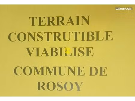 terrain 1 926 m² rosoy