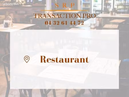 fonds de commerce restaurant robion