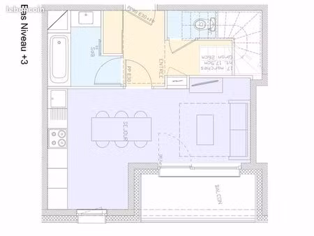 appartement 3 pièces 47 m²