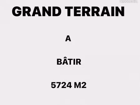 terrain 5 724 m² banteux