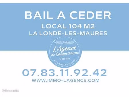 boutique 104 m² la londe les maures