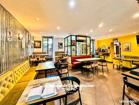 brasserie  fonds de commerce 120 m² collobrieres