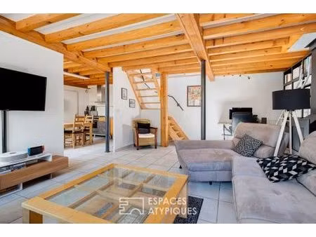 maison de ville en duplex avec garage