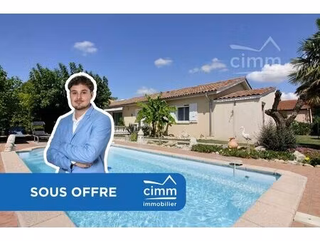 villa de plain-pied avec piscine à saint-uze