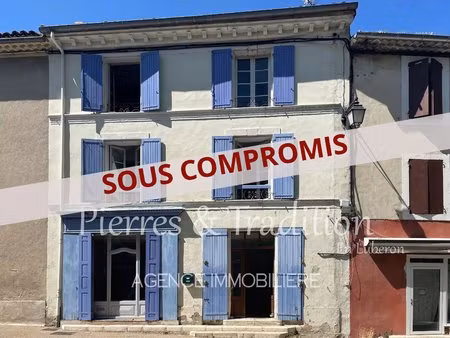 exclusivité ! belle maison de village à céreste en luberon avec fort potentiel.