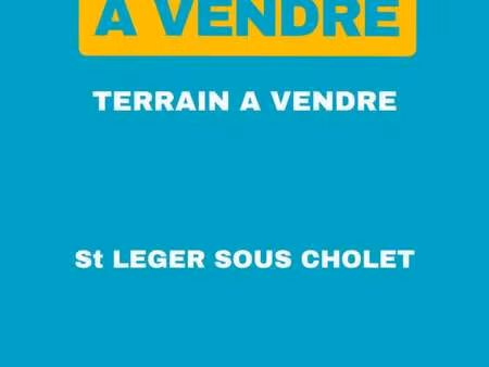 vente terrain à saint-léger-sous-cholet (49280) : à vendre / 594m² saint-léger-sous-cholet