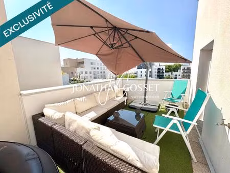 appartement duplex -5 pcs- 4ch- 93m²+ 28m² de terrasses