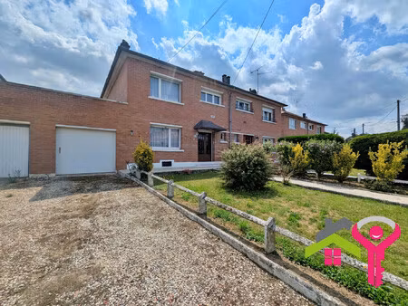 bazuel - maison gmf semi mitoyenne à conforter  3/4 chambres av