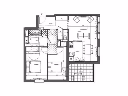 vente appartement 4 pièces 67 m² serris (77700)