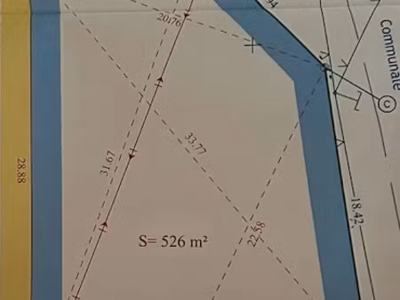 vente terrain 526 m² à guipry (35480)  34 000 €